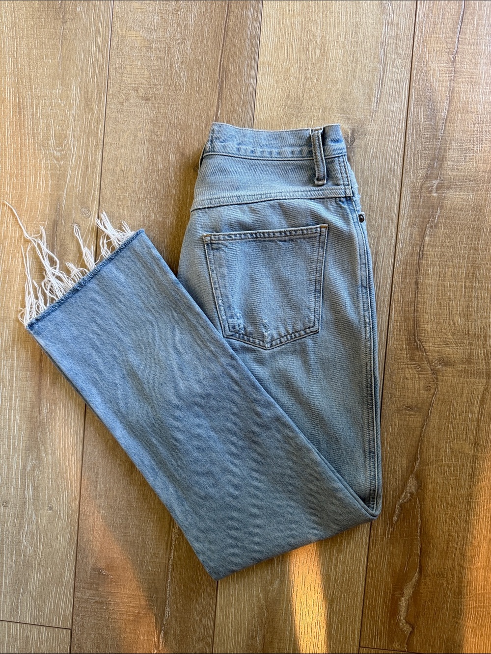Agolde Pinch Waist Riptide Raw hem